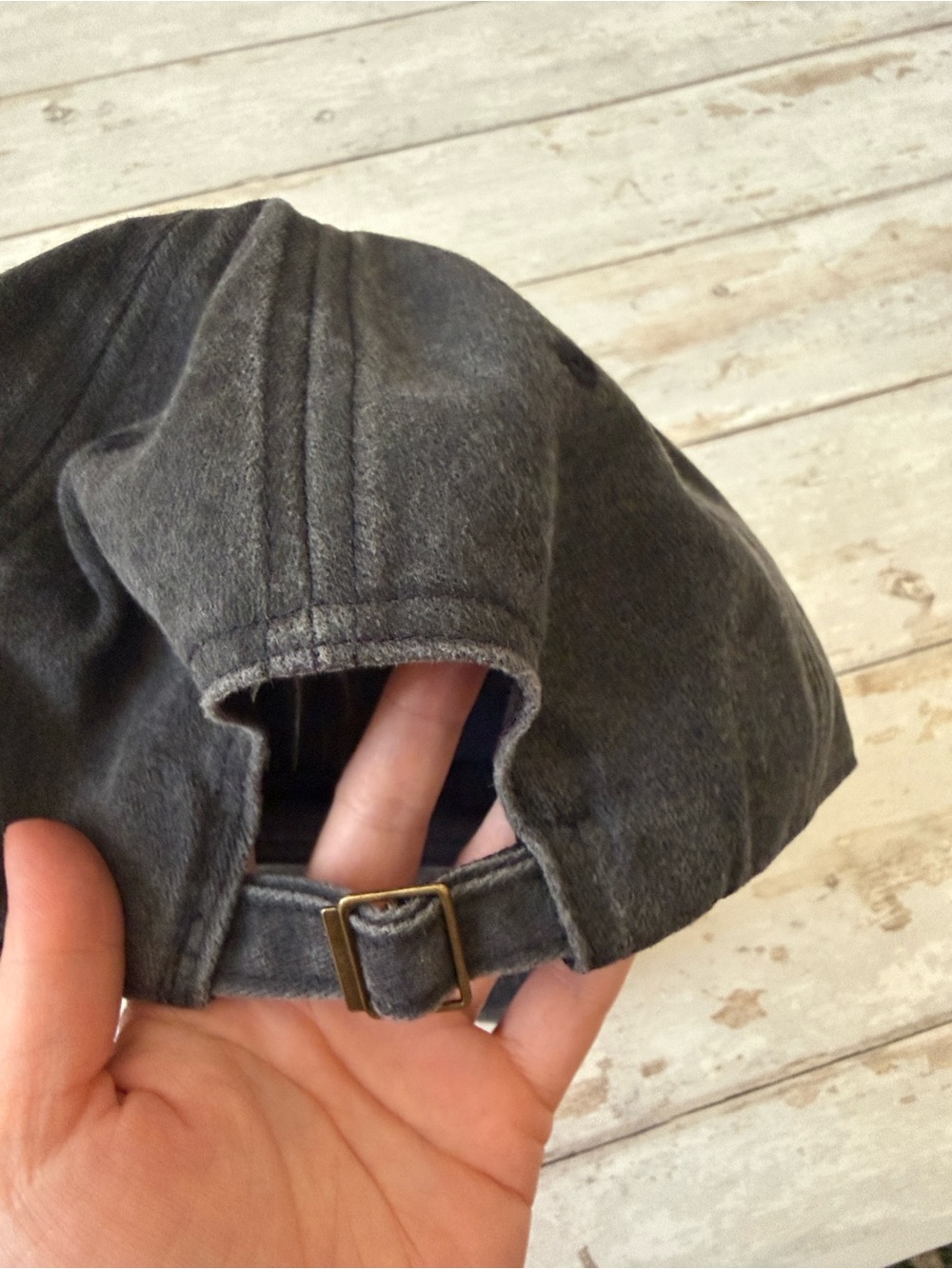 Madewell 100% Cotton Faded Black Baseball Hat Cap Adjustable Size Unisex NEW - Picture 2 of 2